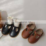 2020 New Girl Temperament Retro Princess Small Leather Shoes Children's Single Shoes Soft Sole Grandma Shoes thumbnail-1