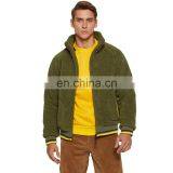 Men's Fleece Teddy Jackets Autumn Winter Solid Color Cardigan Casual Outwear Coat thumbnail-4