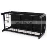 Customized Half-PU Portable Single Modern Home Furniture Leather and Iron Combined Shoe Rack Chair Stool thumbnail-4