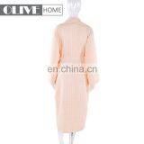 2018 Spring New 100 Cotton Quilted Yarn Dyed Waffle Bathrobes Women Wholesale Hotel Bathrobe thumbnail-2