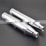High Quality Chrome Steel Slip-On Mufflers Exhaust Pipes Fits For Harley Sportster XL 1200N 883 thumbnail-3