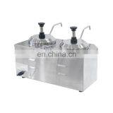 Two Heads Commercial Fruit Sauce Warmer Dispenser Cheese Ketchup Dispenser Pump thumbnail-4