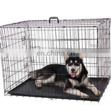 Wholesale Black Metal Pet Dog Crate Durable Outdoor Large Folding Pet Dog Cage thumbnail-1