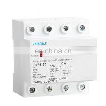 60A 63A 380V Three Phase Din Rail Automatic Recovery Reconnect Over Voltage Under Voltage Three Phase Voltage Protector thumbnail-4