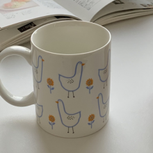 Korean Retro Lovely Ceramic Mug Girl Breakfast Lovers Cup thumbnail-2