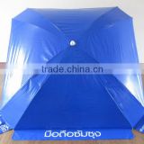 blue pvc vinyl waterproof and windproof outdoor beach umbrella