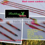 Archery hunting equipment red CAMO Pure carbon arrow 78cm