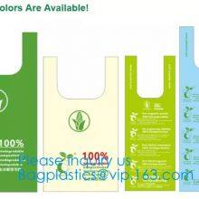PBAT PLA Cornstarch Grocery Shopping Bag Vest Carrier, Singlet Handle Handy Killeen Bags Sacks Packaging Produce Roll thumbnail-4