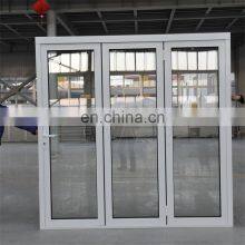 Factory Manufacturer Supplier Glass 3 Sash Panel Powder Coated bi Folding Windows for Menu Price List