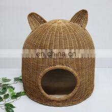Hot Sale Handcrafted Natural Rattan Eco-friendly Cat Dog Bed Beautiful Home For Your Pet Wholesale Made in Vietnam thumbnail-2