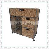 Seagrass Wheeled Storage Drawer Unit