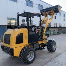 Chinese Manufacturer HZM 811 810B 1000kg Small 4 Wheel Shovel Loader Front End Bucket Loaders thumbnail-5
