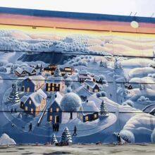 Chaohu High - Altitude External Wall Painting and Graffiti Company - Painting Renovation and Wall Painting for Power Plant Cooling Towers, Chimneys and Factories thumbnail-3