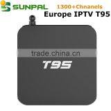 iptv account europe turkish iptv box T95 one year iptv subscription IUDTV 1300+ Channels Swedish IPTV