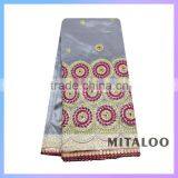 Mitaloo MGP0038 Good Price Silk Brocade Fabric Silk George Lace Fabric For Wholesale thumbnail-2