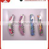 Logo Engraved Colorful Bottle Opener Wine Corkscrew for Promotions