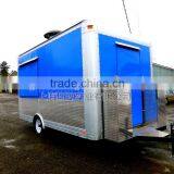 Blue Uniaxial Food Truck for Sale Mobile Food Truck for Sale Mobile Food Trailer thumbnail-4