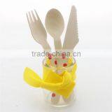 Colorful Mimi Wooden Flatware/Wooden Fork and Spoon/mini Wooden Spoon For Deaaert thumbnail-2