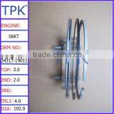 S6K Engine Piston Ring Set 34317-19010 thumbnail-2