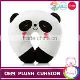New u shape cushion plush animal panda shaped cushion