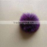 Fashion Dyed Fox Fur Ball Wholesale thumbnail-2