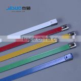 Hot Epoxy full coated Ball Lock Roller Ball 316 stainless steel cable ties