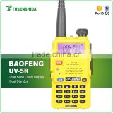 5W BAOFENG Walkie Talkie 5-8km Baofeng Colorful UV-5R Transceiver in Yellow