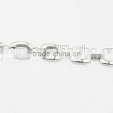 316L Stainless Steel Link Chain Bracelet and Necklace Jewelry Set thumbnail-4