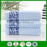 100% Cotton Jacquard Towel,honeycomb Leopard Border Jacquard Towel thumbnail-1