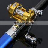 38inch Mini Portable Pocket Aluminum Alloy Fishing Rod Pen thumbnail-2