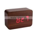 Best selling LED wooden clock with sound controlled