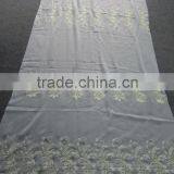 100% Polyester Voile With Embroidery Fabric thumbnail-1