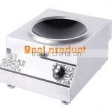 Embedded Single Wok 220V 5000W Stainless Steel Electric Induction Stove Button Control With Five Grade thumbnail-2