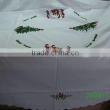 embroidered tablecloths christmas