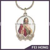 Personalized Fancy Christ Digital Printing Metal Keychain for Religion/church