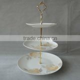 Ceramic cake stand 3 tiers,European-style Cake Display Stand