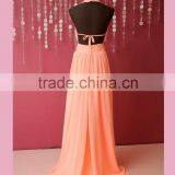Open Back Sweep Train Evening Prom Dress thumbnail-3