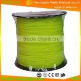 Yahu Brand Garden Accessories Nylon Line Spool 5LB Square Twist Shape Light Yellow Colored MOwing Line Nylon Grass Trimmer Line