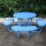 Urban street furniture supplier of antirust finished table and benches indoor and outdoor