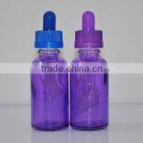 Stock!! 30ml Amber Purple Glass Dropper Bottle With Childproof Cap for Vape e Liquid thumbnail-1