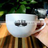 Bulk Wholesale White Custom Printed Ceramic Tea Cups and Saucers thumbnail-5