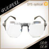 Novelty Eyebrow Frame Half Rimless Optical Glasses thumbnail-2