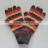 TYCAP063 Ladies' Fashion Knitted Multicolour Gloves/100% Mohair(acrylic)/ AW2014