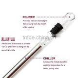 Stainless Steel Wine Chiller Stick, Wine Aerator,& Wine Pourer That Enhances Wine Flavor thumbnail-2
