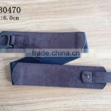 elastic belt with suede pu tube