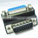 HD15Pin Male to Female Adapter 90 Degree