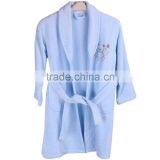 Velour Bathrobe Child Robe Blue Cute Bathrobe thumbnail-1