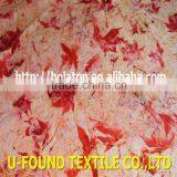2015 Hot Sell 92% Polyester 8% Spandex Digital Print Maple Leaf Design on ks Spandex Velvet for Dress thumbnail-1