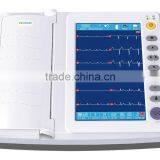 Best Price of CE Marked Digital 12 Channel 12 Leads Portable ECG Machine With Bulid-in Printer thumbnail-2