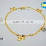 Olivia Jewelry High Quality 25cm Length Women Stainless Steel Anklet In Gold Plated thumbnail-1